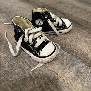 Gently used Converse Chuck Taylors Black/White
